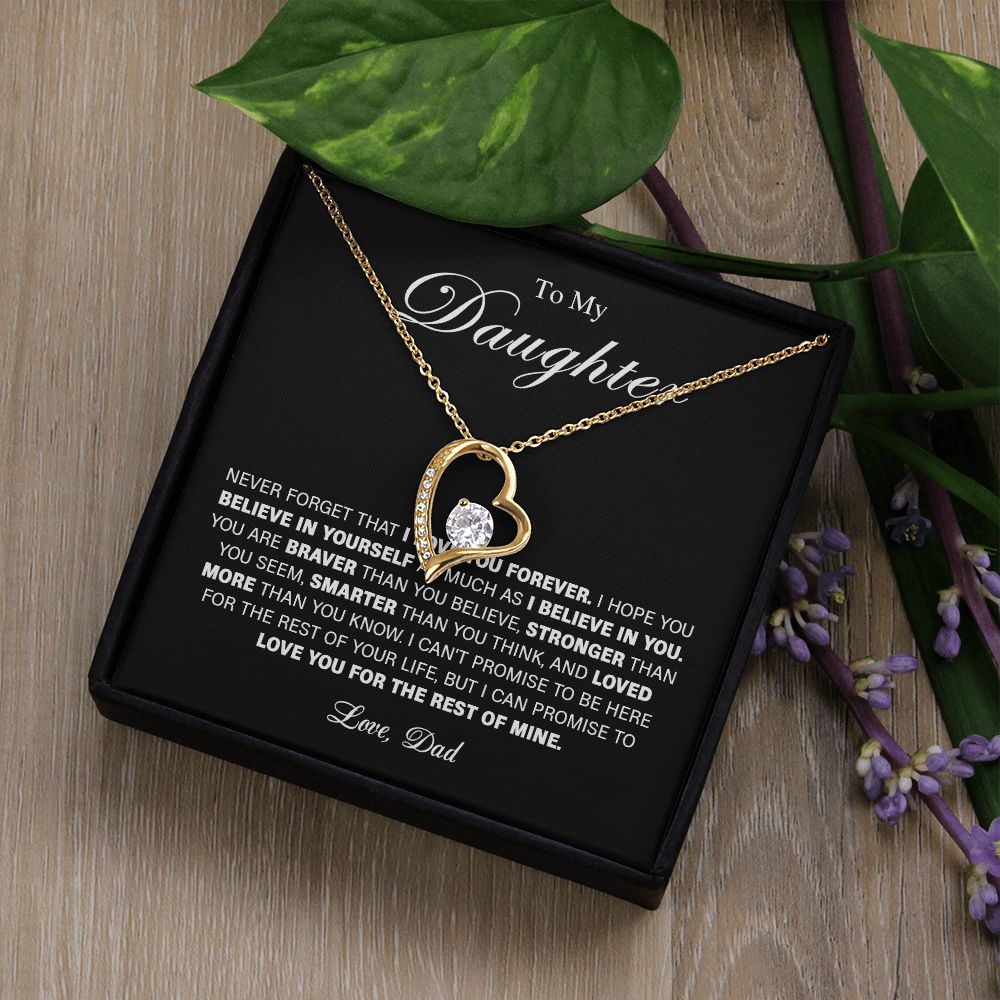 627C To My Daughter Necklace, Gift For Daughter from Dad, Birthday Gift For Daughter