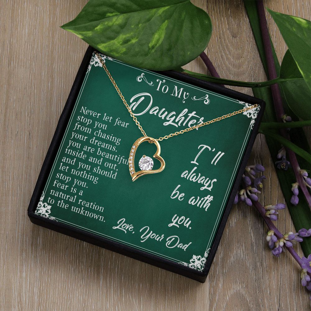 30C To My Daughter Necklace, Daughter Father Necklace, Daughter Gift from Dad