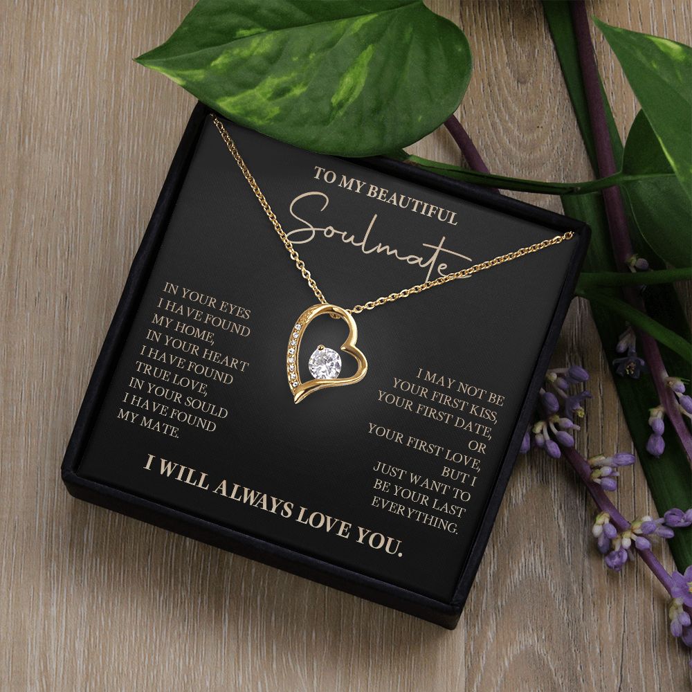 583C To My Soulmate Necklace, Love Gift For Wife Girlfriend, Romantic Love Necklace