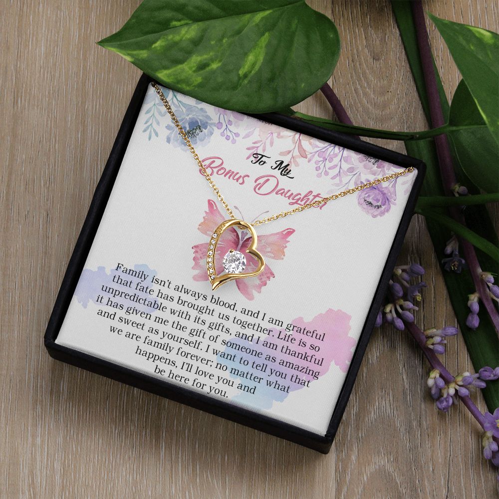 103C To My Bonus Daughter, Bonus Daughter Necklace, Birthday Gift For Stepdaughter