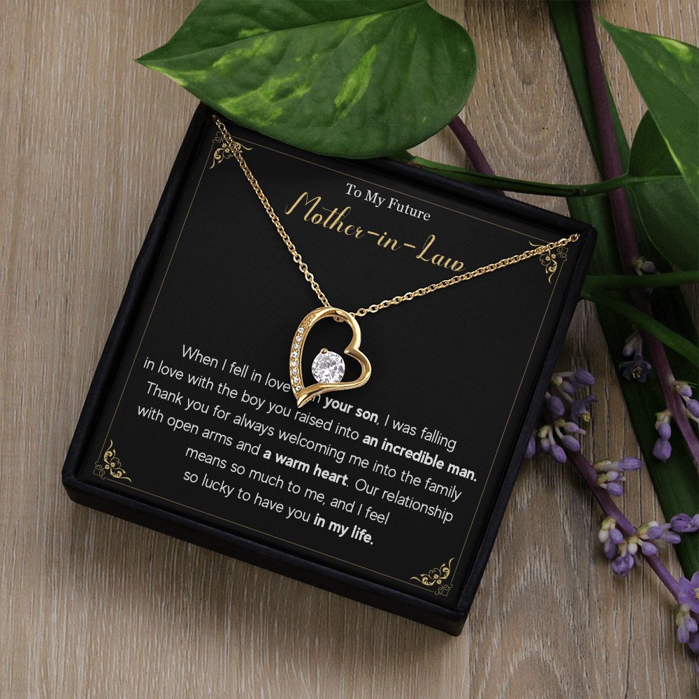 580C To My Future Mom-In-Law Necklace Knot Pendant Thank You Gifts For Mother In Law
