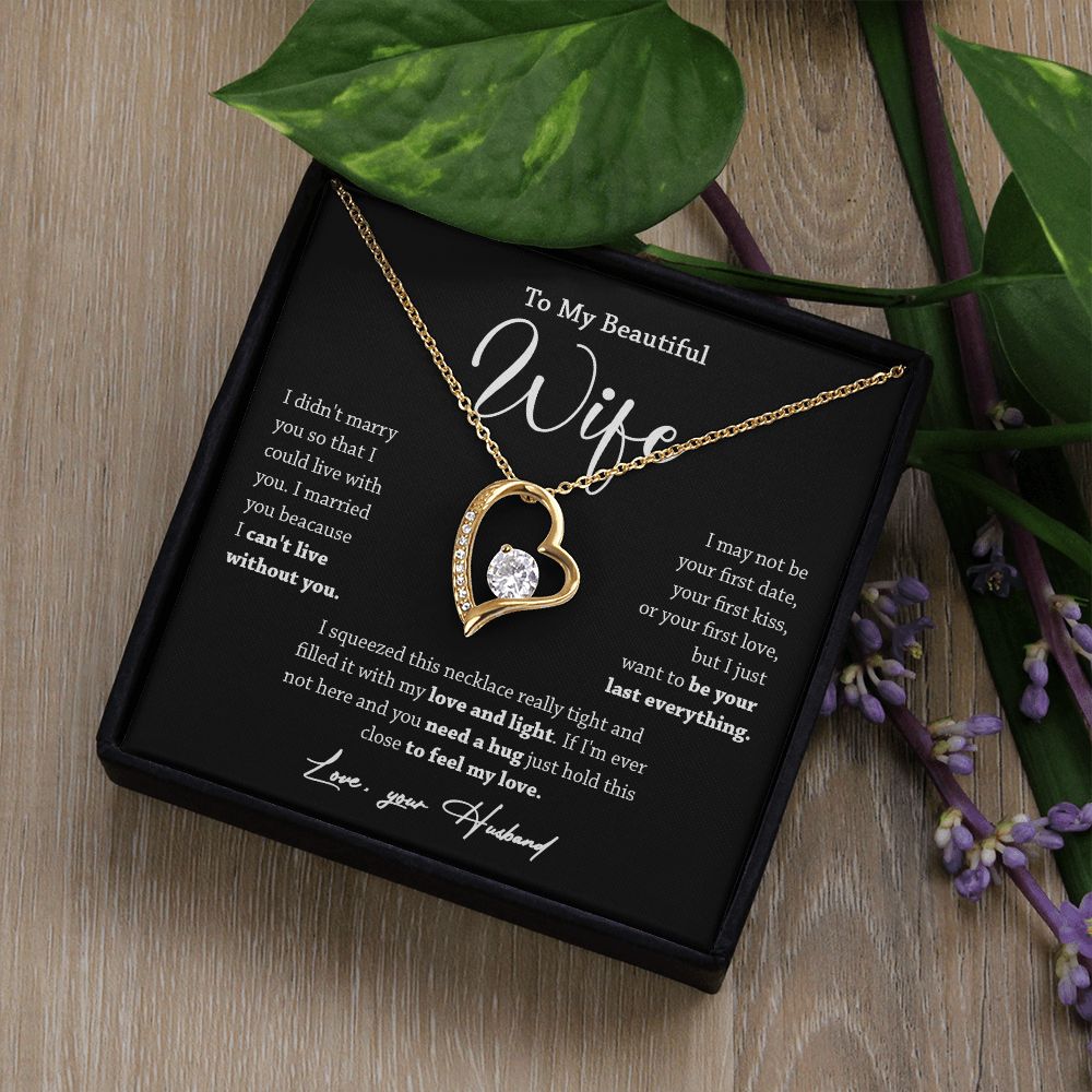 452C To My Wife Necklace, Valentine Gift For Her, Gift For Soulmate, Gift For Her
