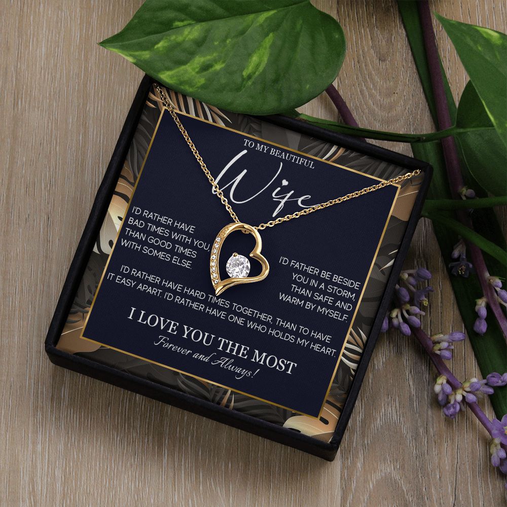 554C Gifts For Wife Romantic, Wife Birthday Gifts, To My Wife Necklace From Husband