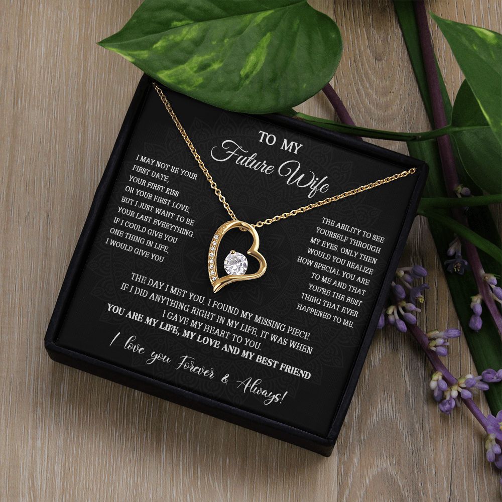 761C To My Future Wife Necklace, Valentine Gifts For Her, Birthday Gifts For Soulmate