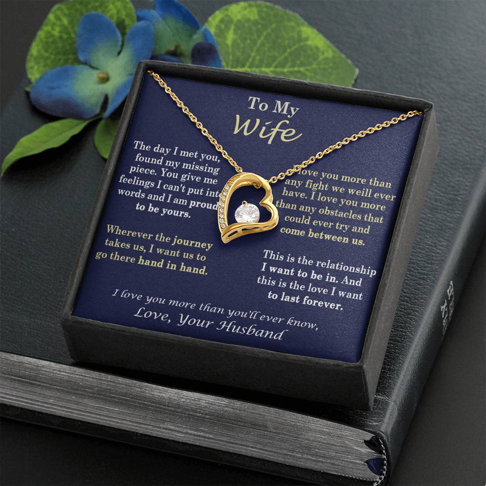369 To My Wife, Necklace for My Wife Heart Necklace - Birthday, Anniversary Gift