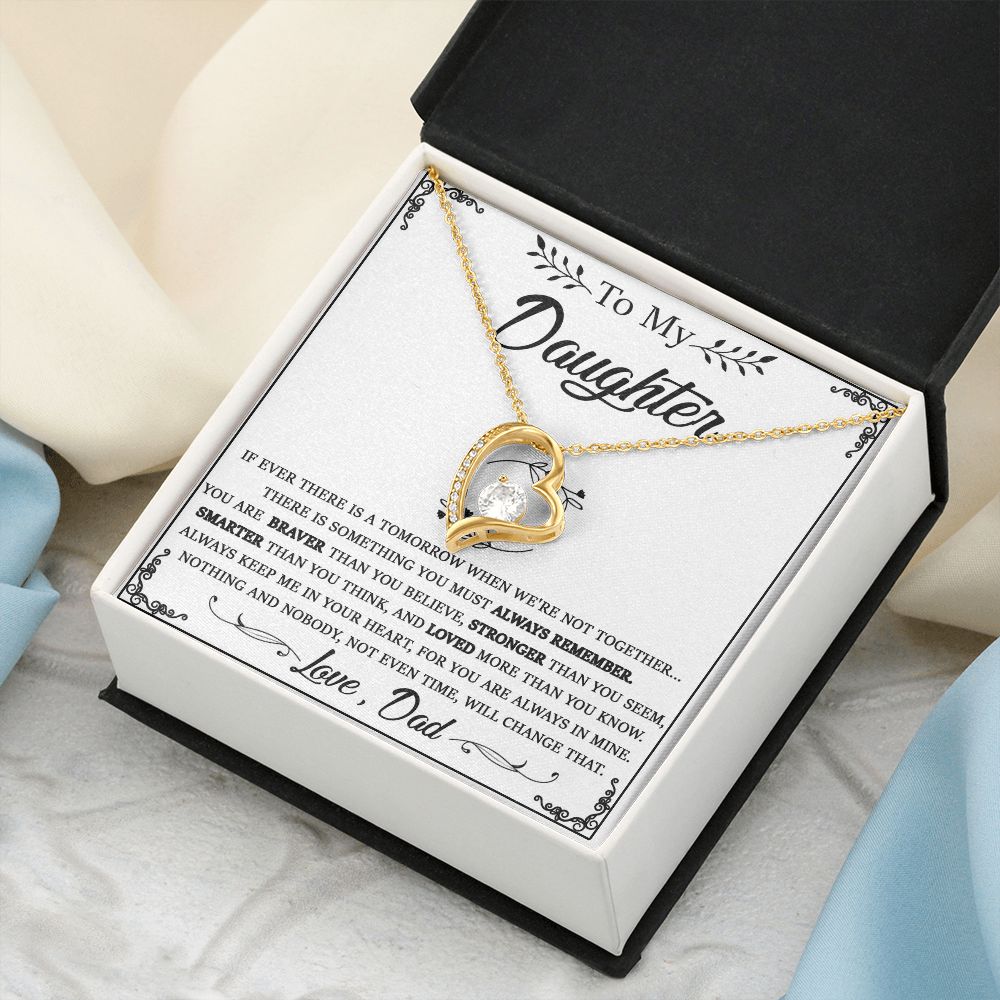 114C Daughter Necklace From Dad, To My Daughter Necklace, Christmas Birthday Gifts