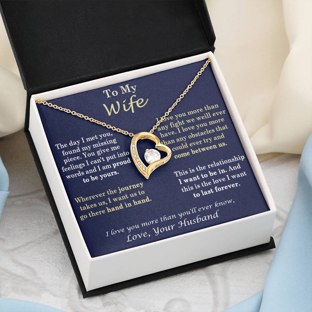 369 To My Wife, Necklace for My Wife Heart Necklace - Birthday, Anniversary Gift