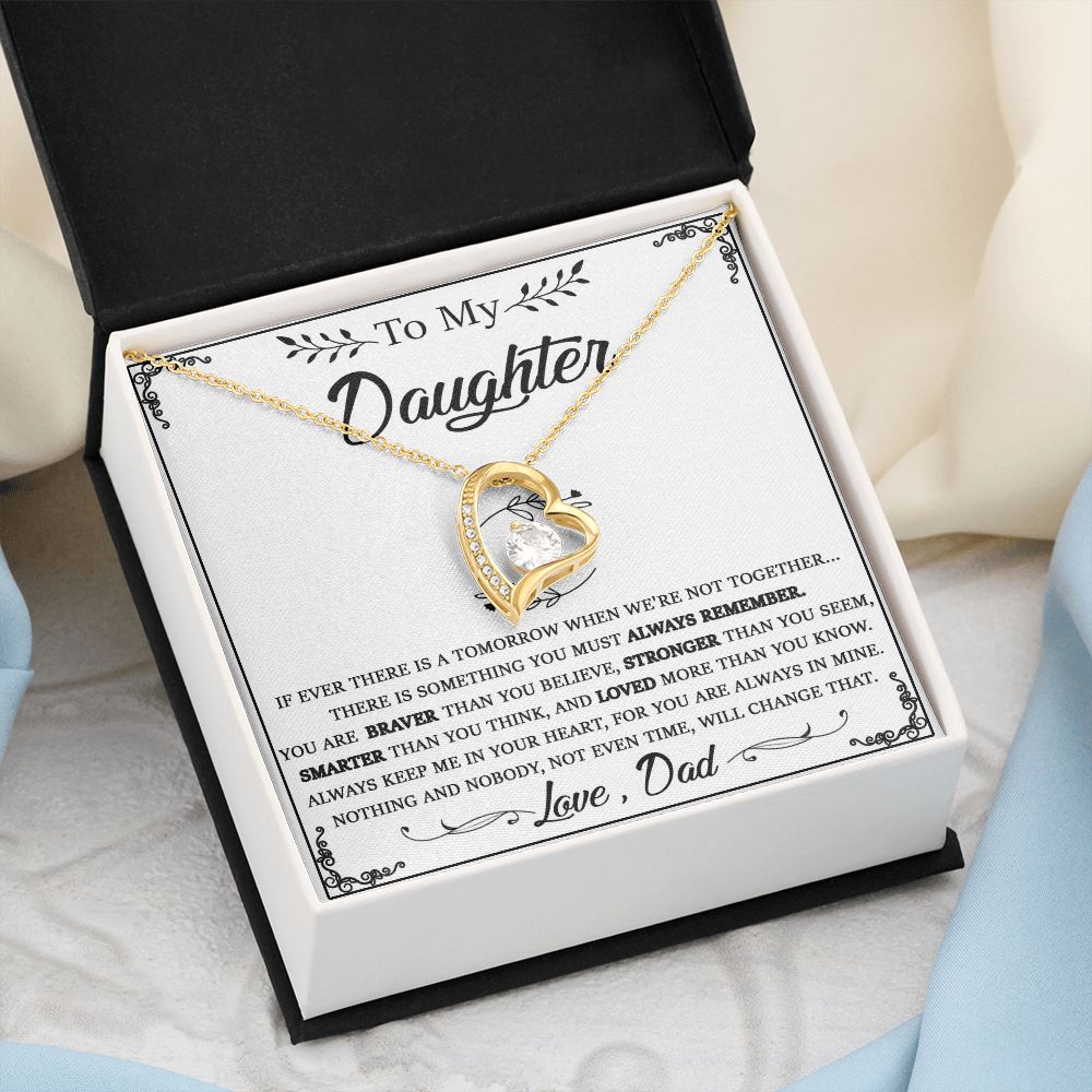 114C Daughter Necklace From Dad, To My Daughter Necklace, Christmas Birthday Gifts