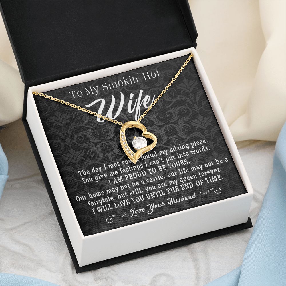 95C To My Smokin Hot Wife Necklace, Anniversary Birthday Gift for Wife From Husband