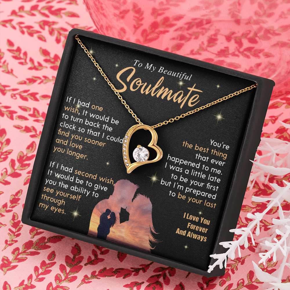N352C To My Soulmate Necklace, Gift For Wife Girlfriend From Husband, Valentines Day