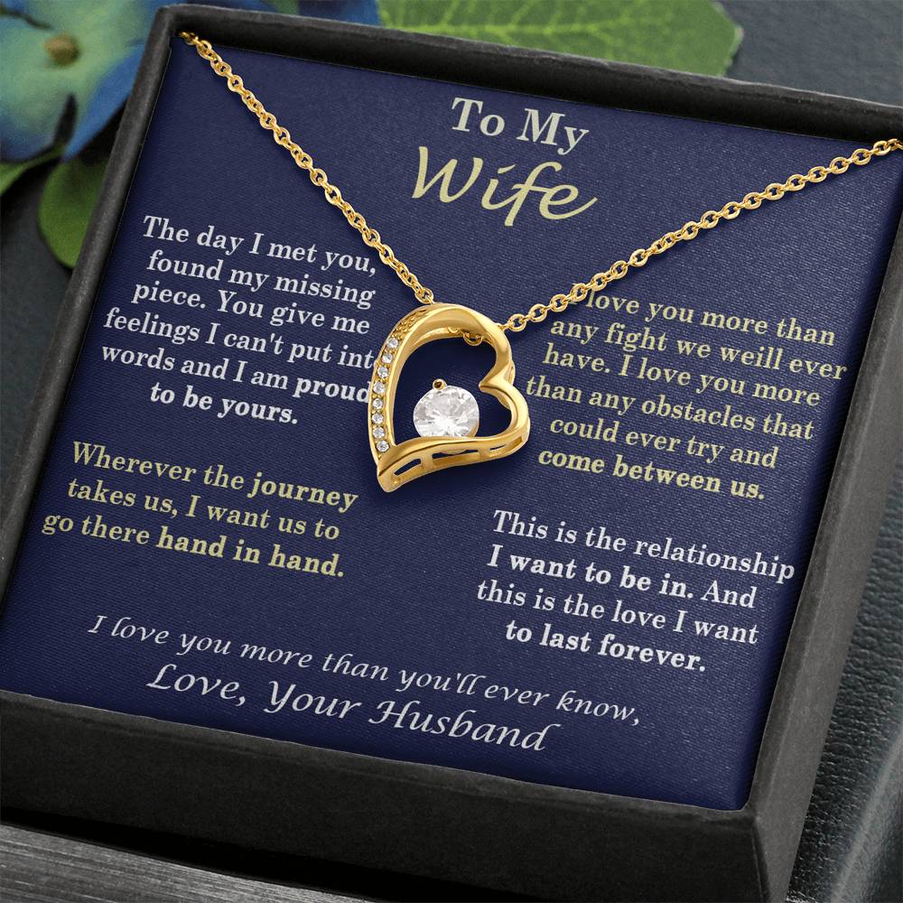 369 To My Wife, Necklace for My Wife Heart Necklace - Birthday, Anniversary Gift