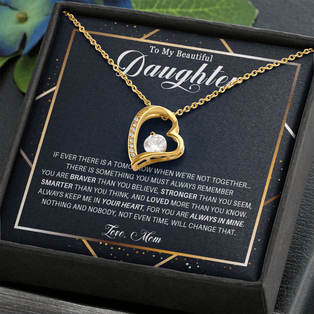 537C Gift For Daughter From Mom, To My Daughter Necklace, Birthday Gifts for Daughter