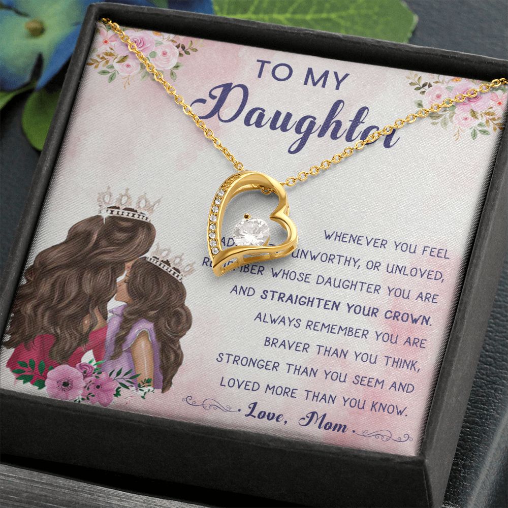 56C To My Daughter Necklace, Gift For Daughter From Mom, Daughter Mother Necklace