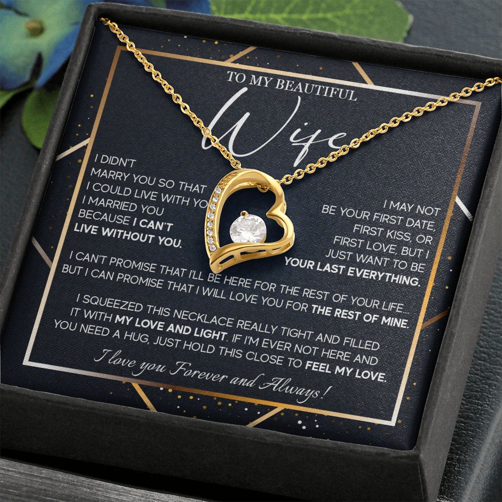 491C To My Beautiful Wife Necklace From Husband, Jewelry For Women, Birthday Gifts