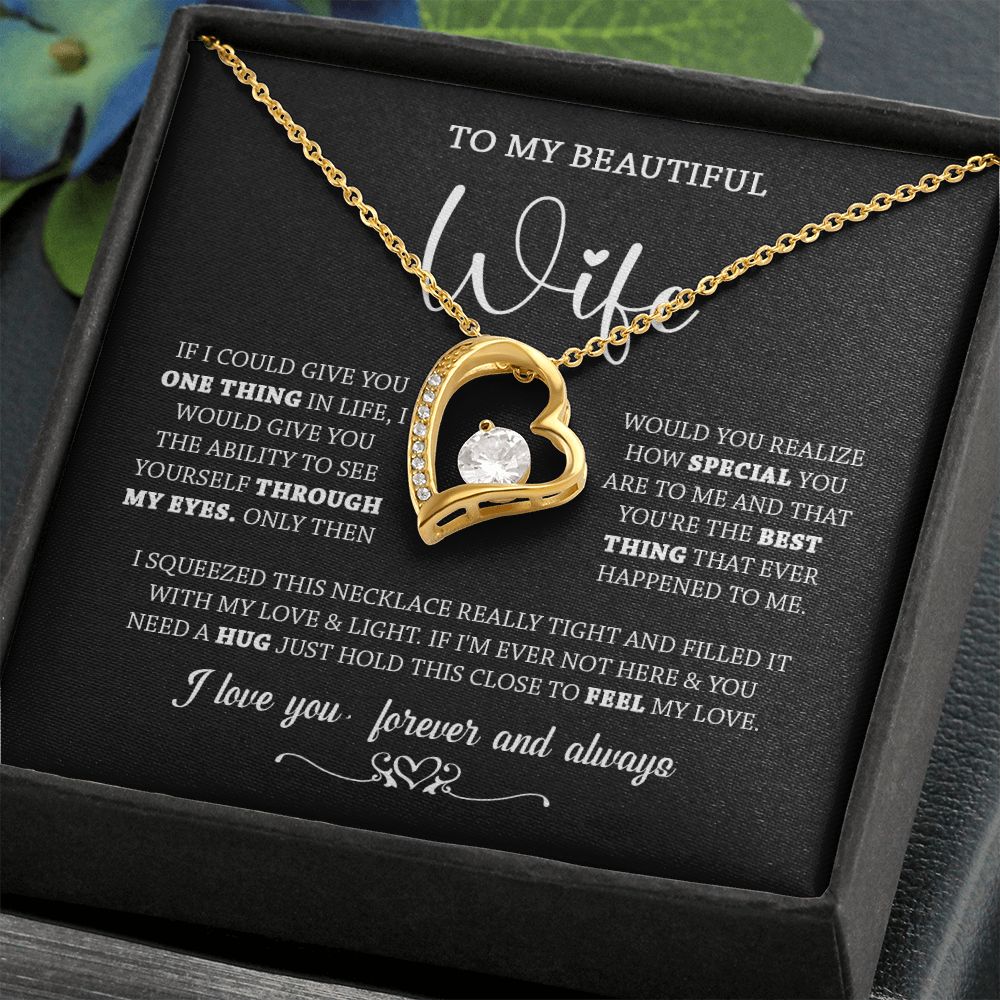 437C To My Wife Necklace, Necklace Gifts For Wife From Husband, Birthday Xmas Gift