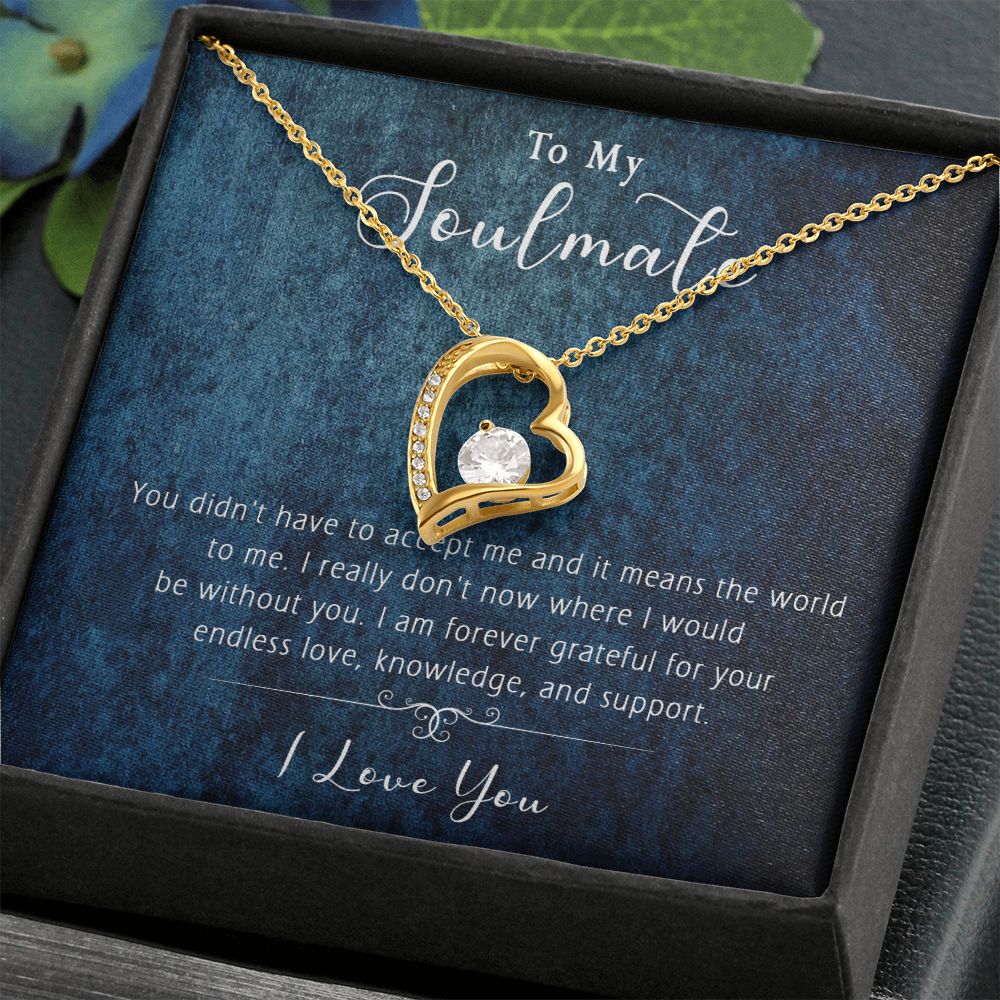 421C Wife Necklace Gift, To My Soulmate Necklace Gift, Anniversary Necklace Gift