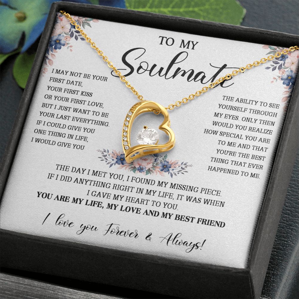 474C To My Soulmate Necklace, Gift For Her, Christmas Gift For Her, Gift For Soulmate