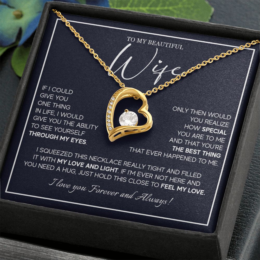 556C To My Wife Necklace From Husband, Soulmate Necklace Gift from Husband, Birthday