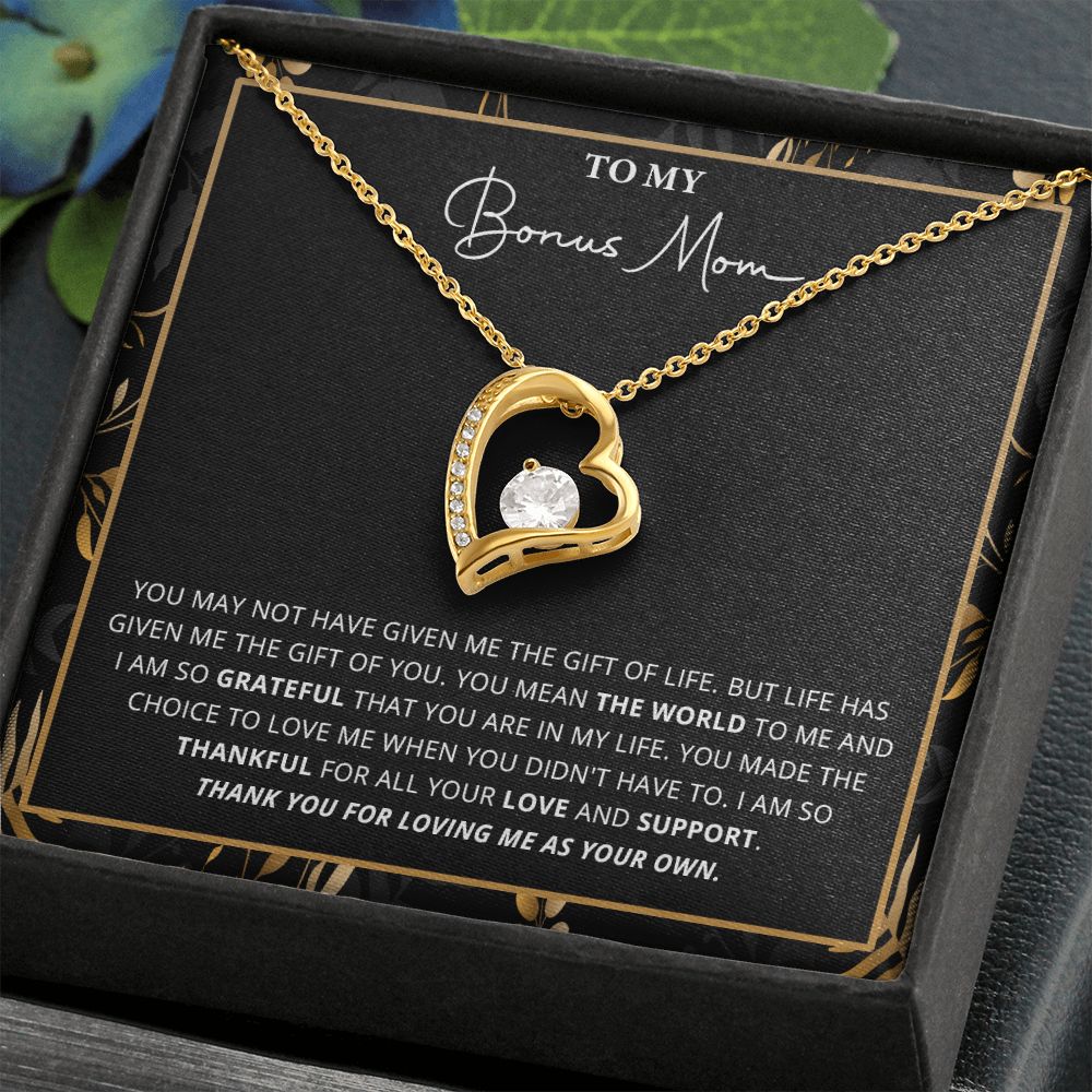 588C Bonus Mom Gift for Step Mother, Bonus Mom Necklace, Birthday Gift for Stepmom