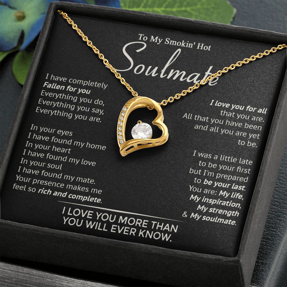 586C To My Smokin' Hot Soulmate Necklace, Beauty Necklace for Wife Girlfriend, Womens