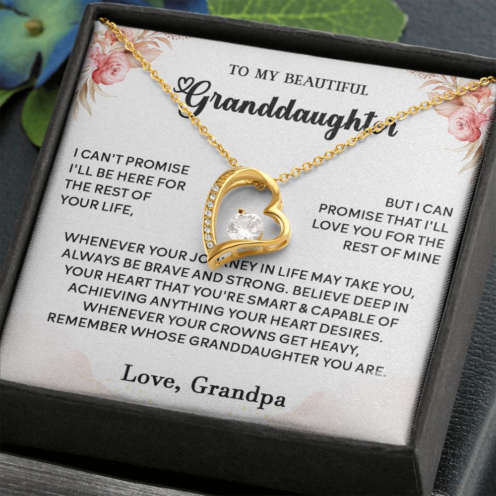 434C To My Granddaughter Necklace, Birthday Gift For Granddaughter, Christmas Gifts