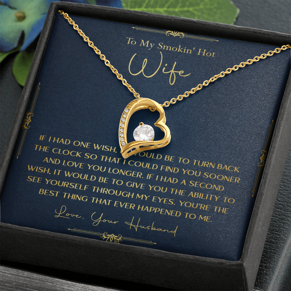 170C Necklace Gift To My Smokin Hot Wife, Gift for Her From Husband, Valentine Gift