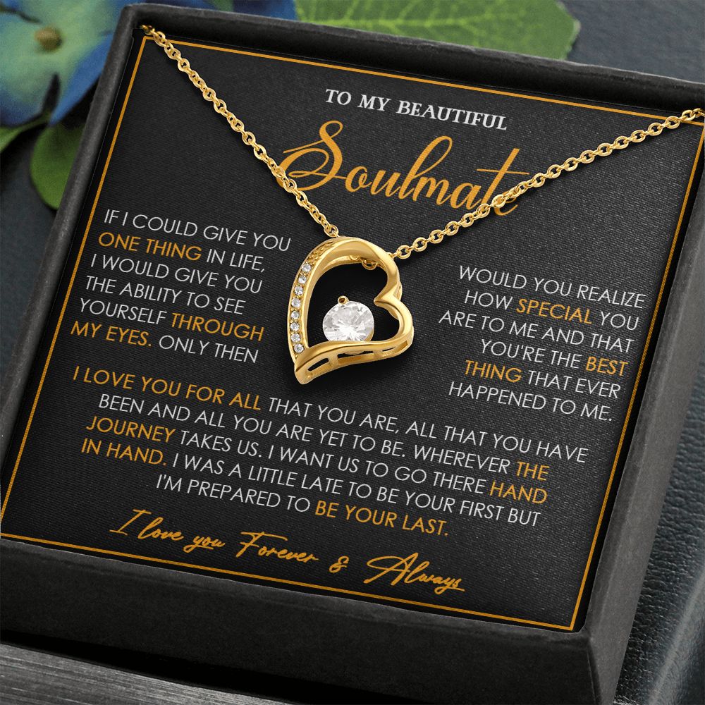 459C To My Soulmate Necklace, Gift For Wife Girlfriend From Husband, Xmas, Birth Gift