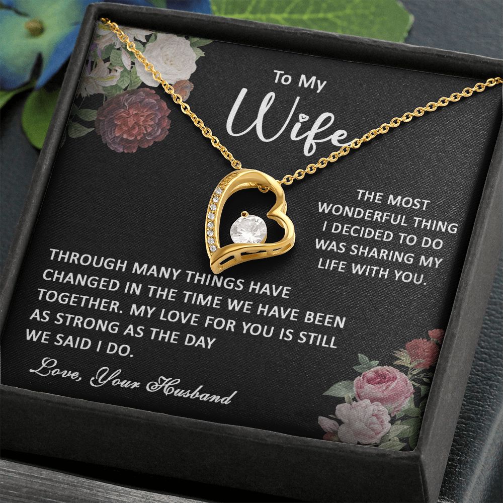 413C To My Wife Necklace, Gift Birthday Necklace From Husband For Wife, Gift Holiday