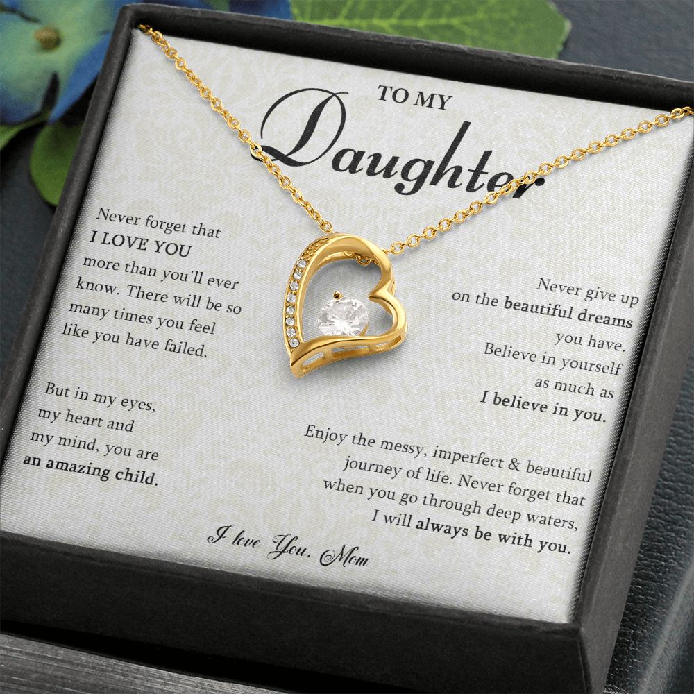 529C Gift for Daughter from Mom, To My Daughter Necklace, Daughter Birthday Gift