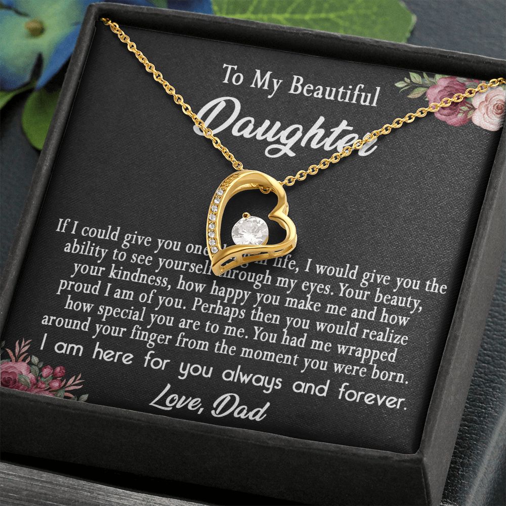113C To My Daughter Necklace, Daughter Gift From Dad, Mom, Xmas Gift, Birthday Gift