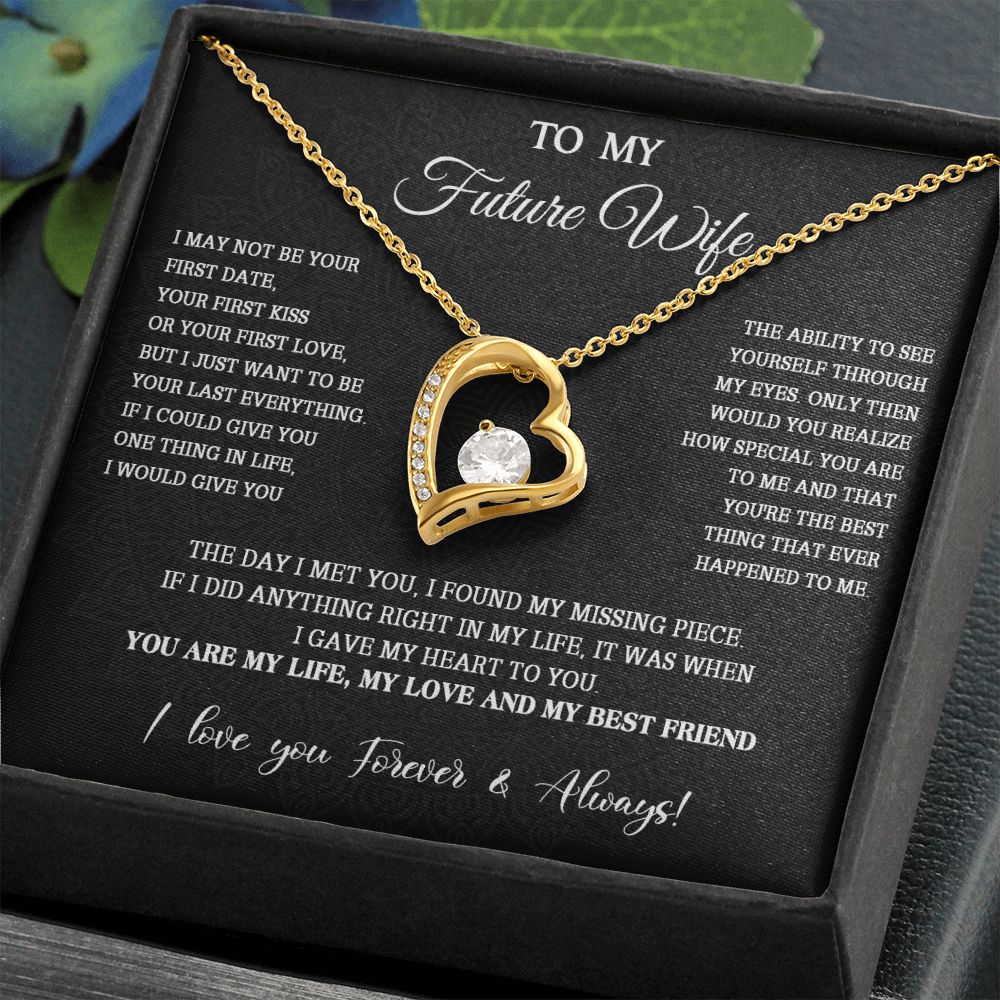 761C To My Future Wife Necklace, Valentine Gifts For Her, Birthday Gifts For Soulmate