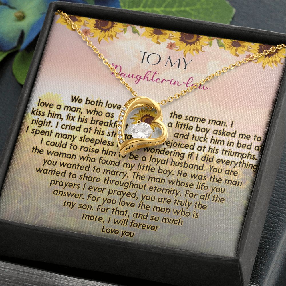 425C To My Daughter In Law Necklace from Mother In Law I Will Forever Love You