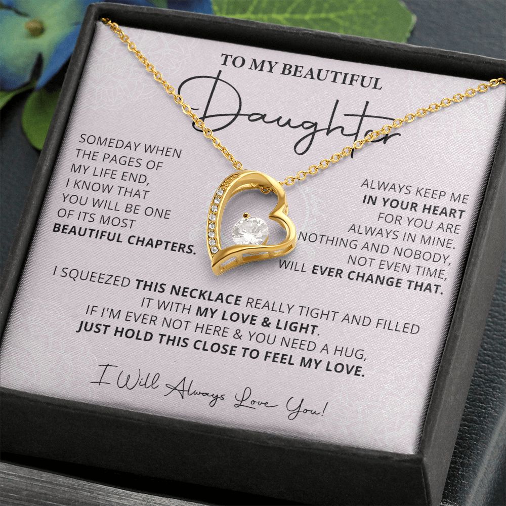487C Daughter Gift From Mom, Daughter Necklace Gift From Dad, Daughter Birthday Gifts