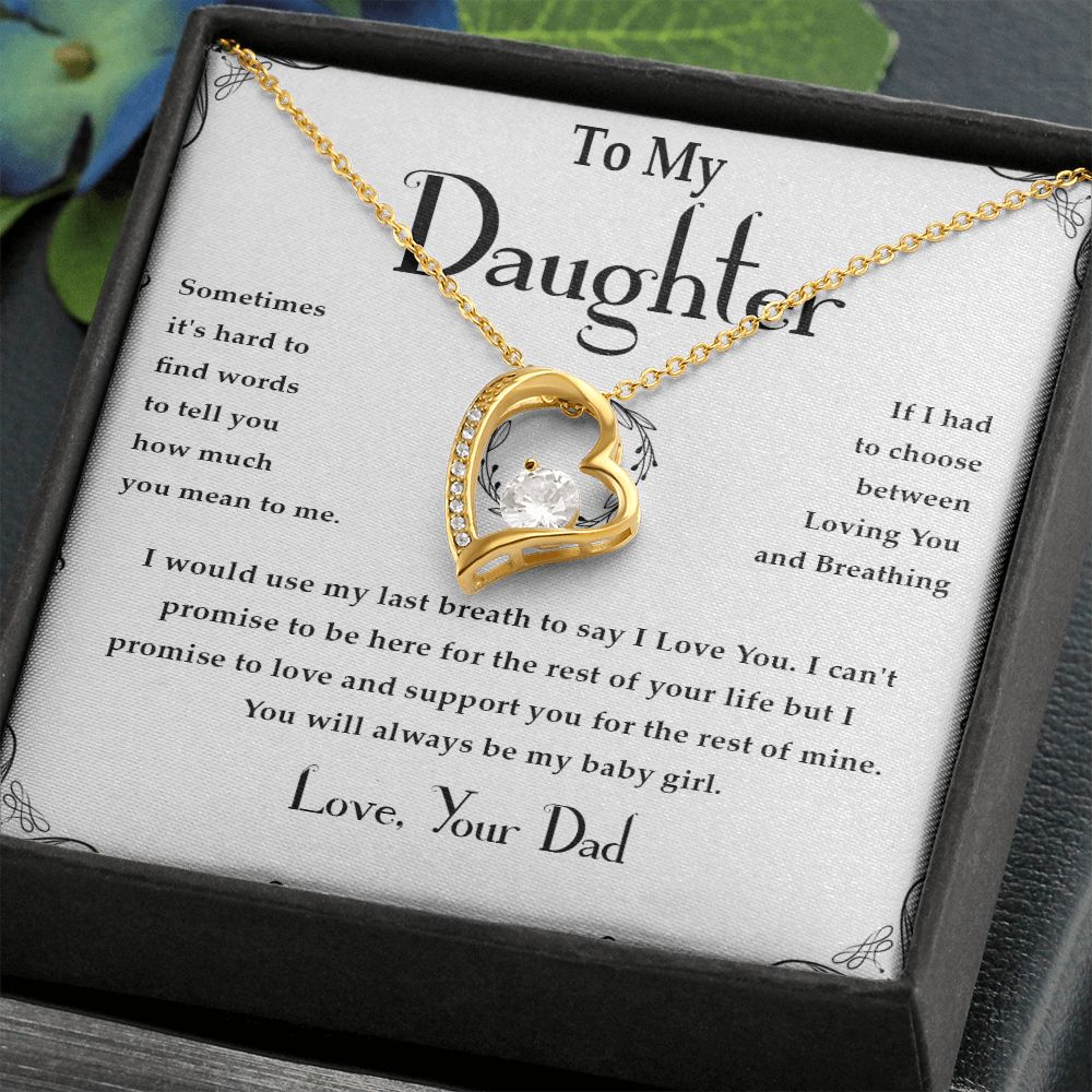37C Necklace Gift For Daughter, Gift From Dad, Father Daughter Gift, Birthday Gift