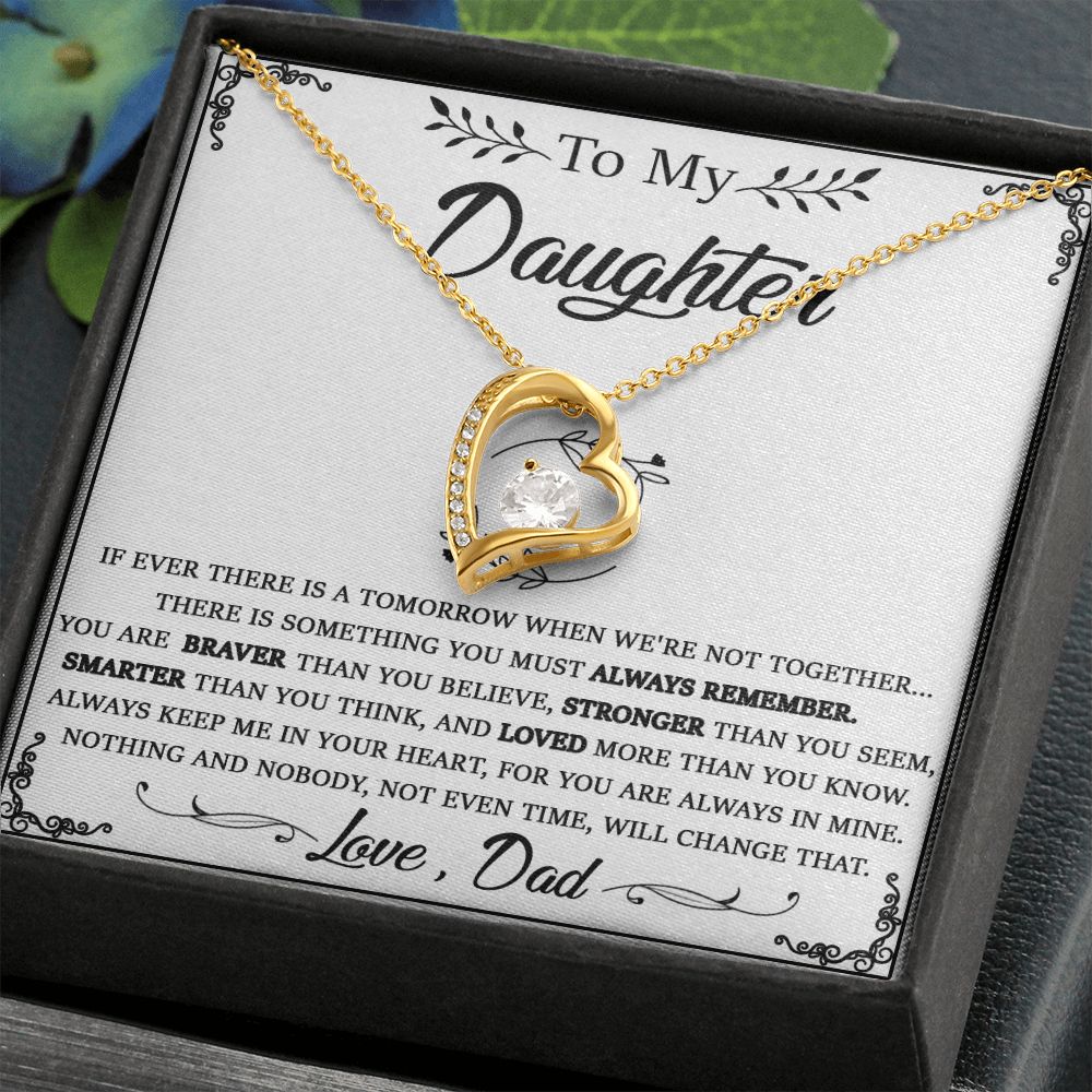 114C Daughter Necklace From Dad, To My Daughter Necklace, Christmas Birthday Gifts