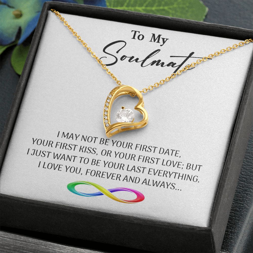 470C To My Soulmate Necklace, Valentine Gifts For Her, Gift For Girlfriend Wife