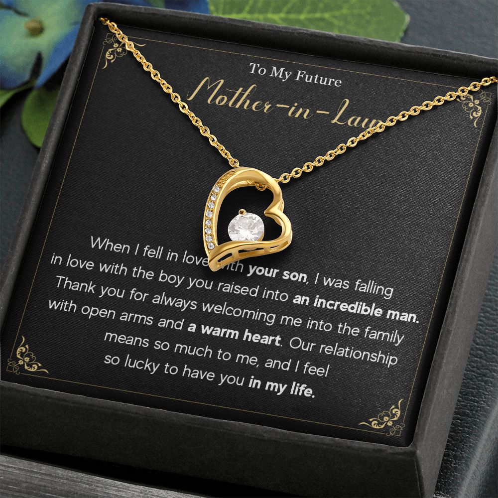 580C To My Future Mom-In-Law Necklace Knot Pendant Thank You Gifts For Mother In Law
