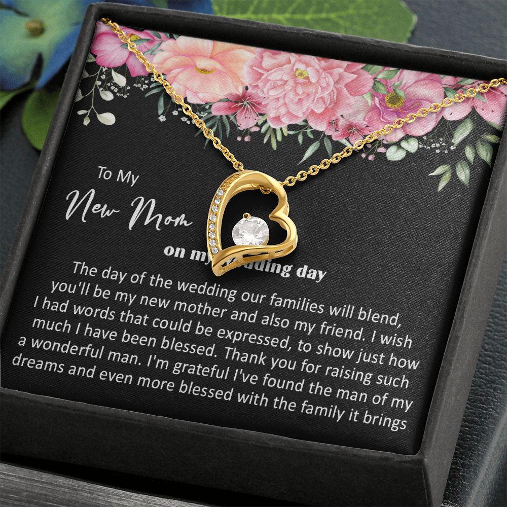 415C To My New Mom On My Wedding Day You'll Be My New Mother Also My Friend Necklace