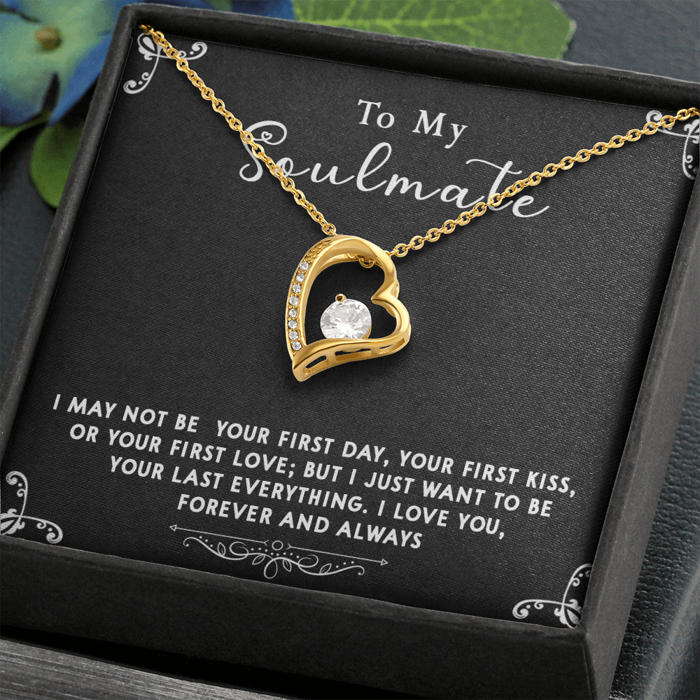 169C Gift To My Soulmate Necklace, Birthday Necklace For Wife, Happy Valentine Gift