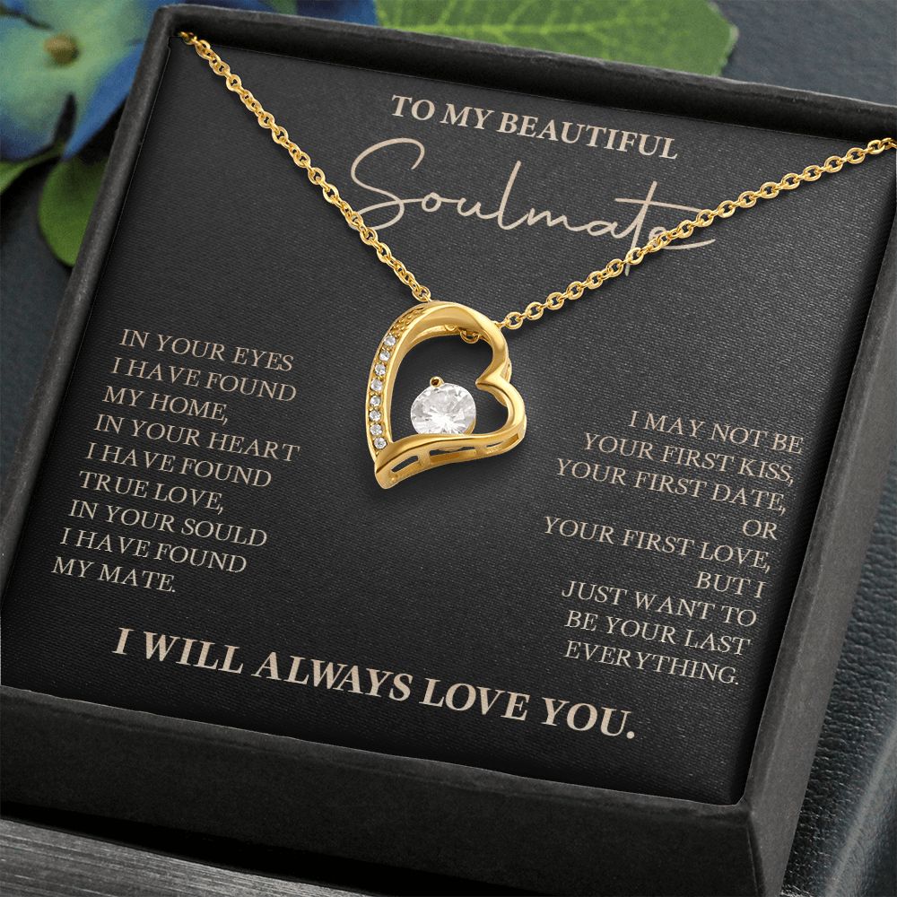 583C To My Soulmate Necklace, Love Gift For Wife Girlfriend, Romantic Love Necklace