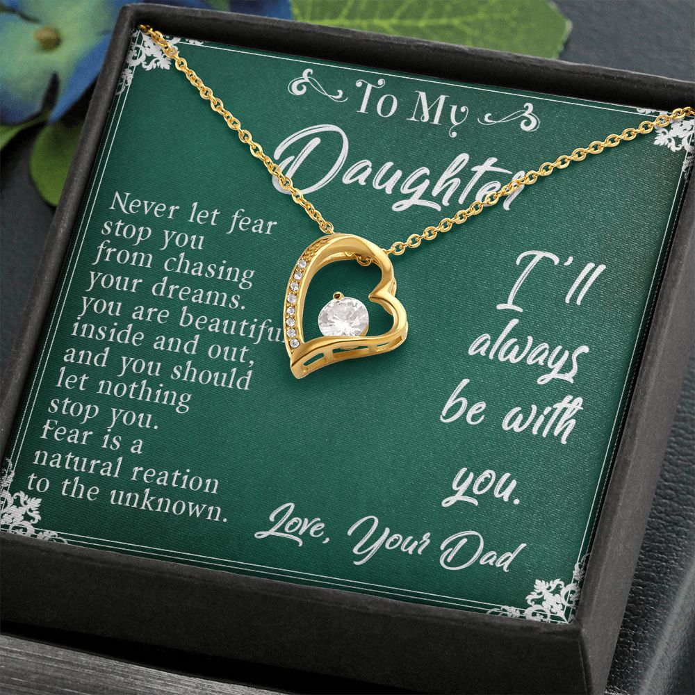 30C To My Daughter Necklace, Daughter Father Necklace, Daughter Gift from Dad