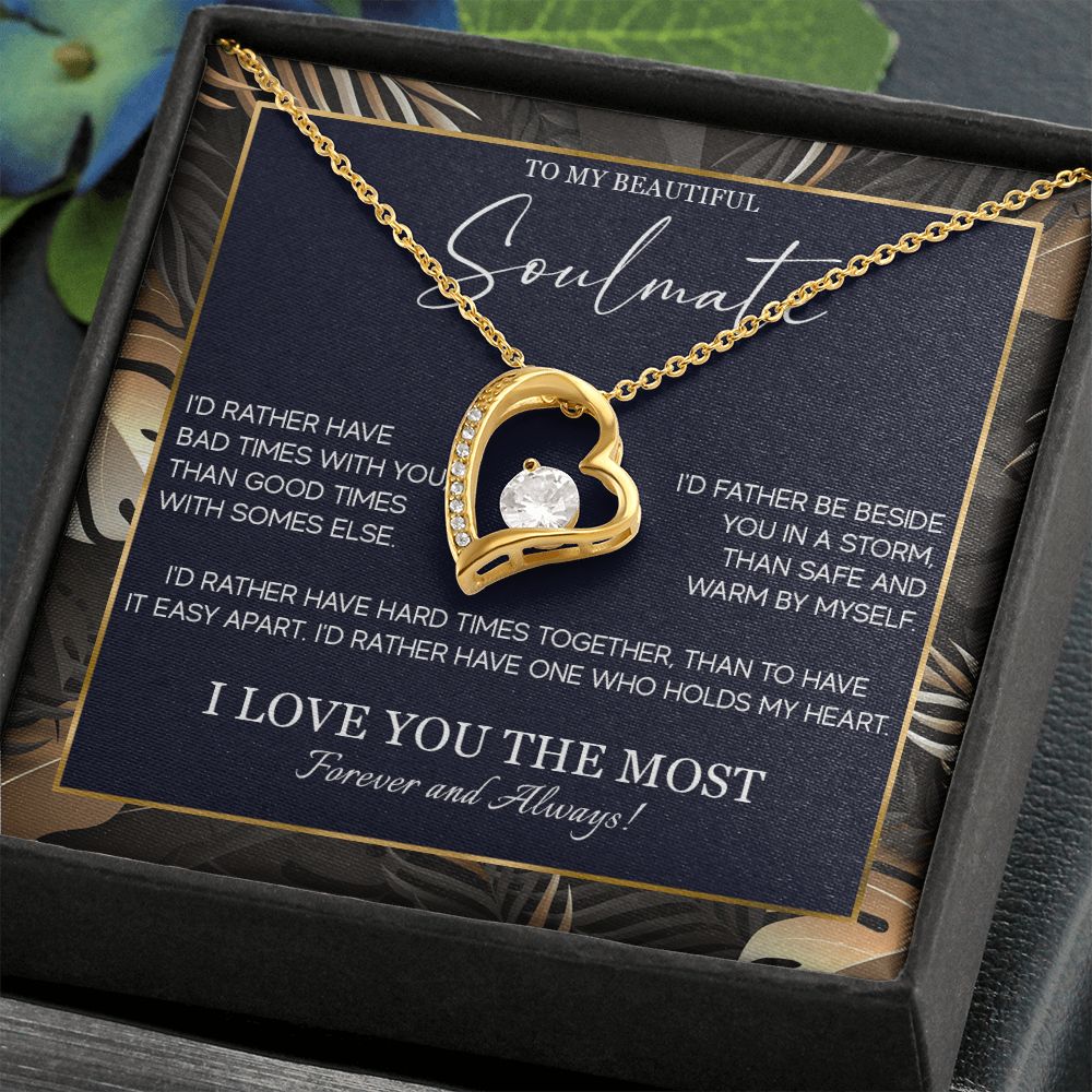 553C Soulmate Necklace, To My Soulmate Necklace, Birthday Gifts for Wife, Girlfriend