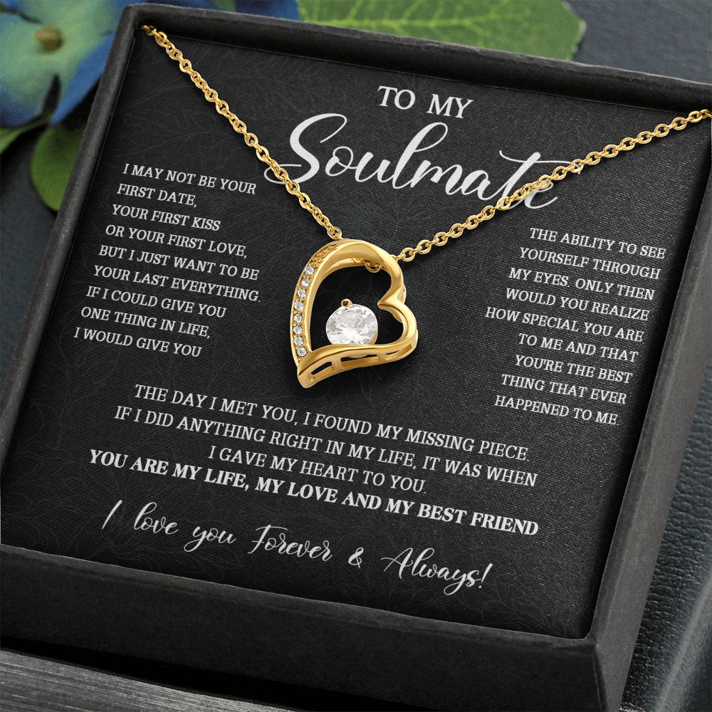 473C To My Soulmate Necklace, Christmas Gift For Her, Gift For Soulmate, Gift For Her