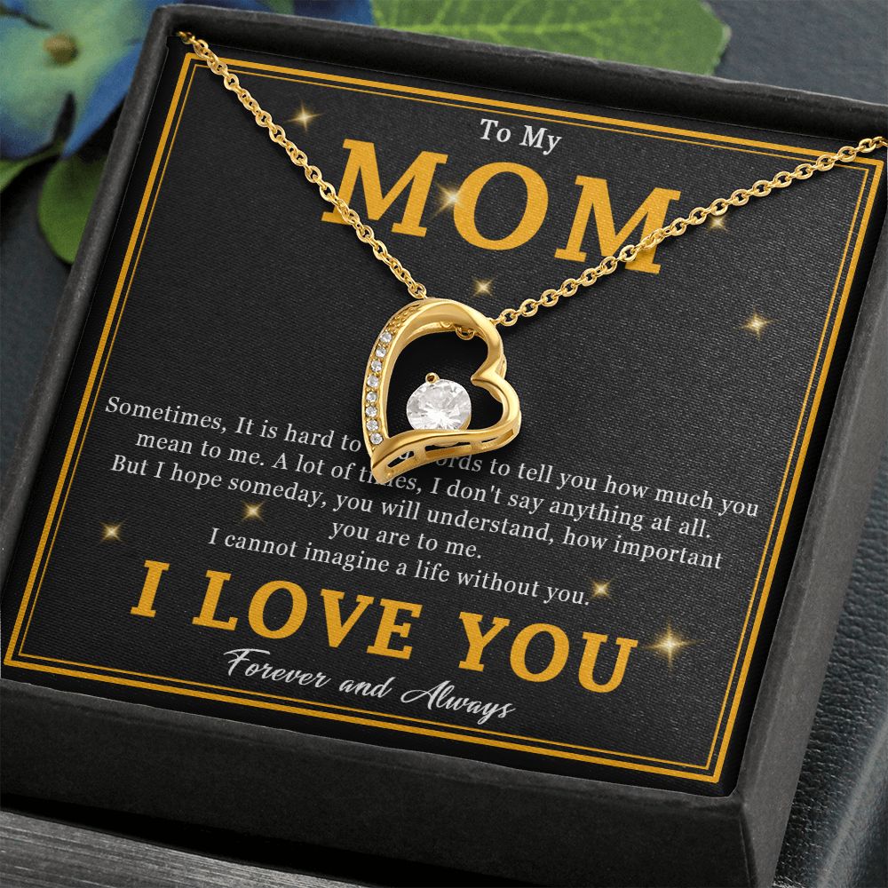 508C To My Mom Necklace, Mother Gift From Son Daughter, Birthday Gift for Mom, Mama
