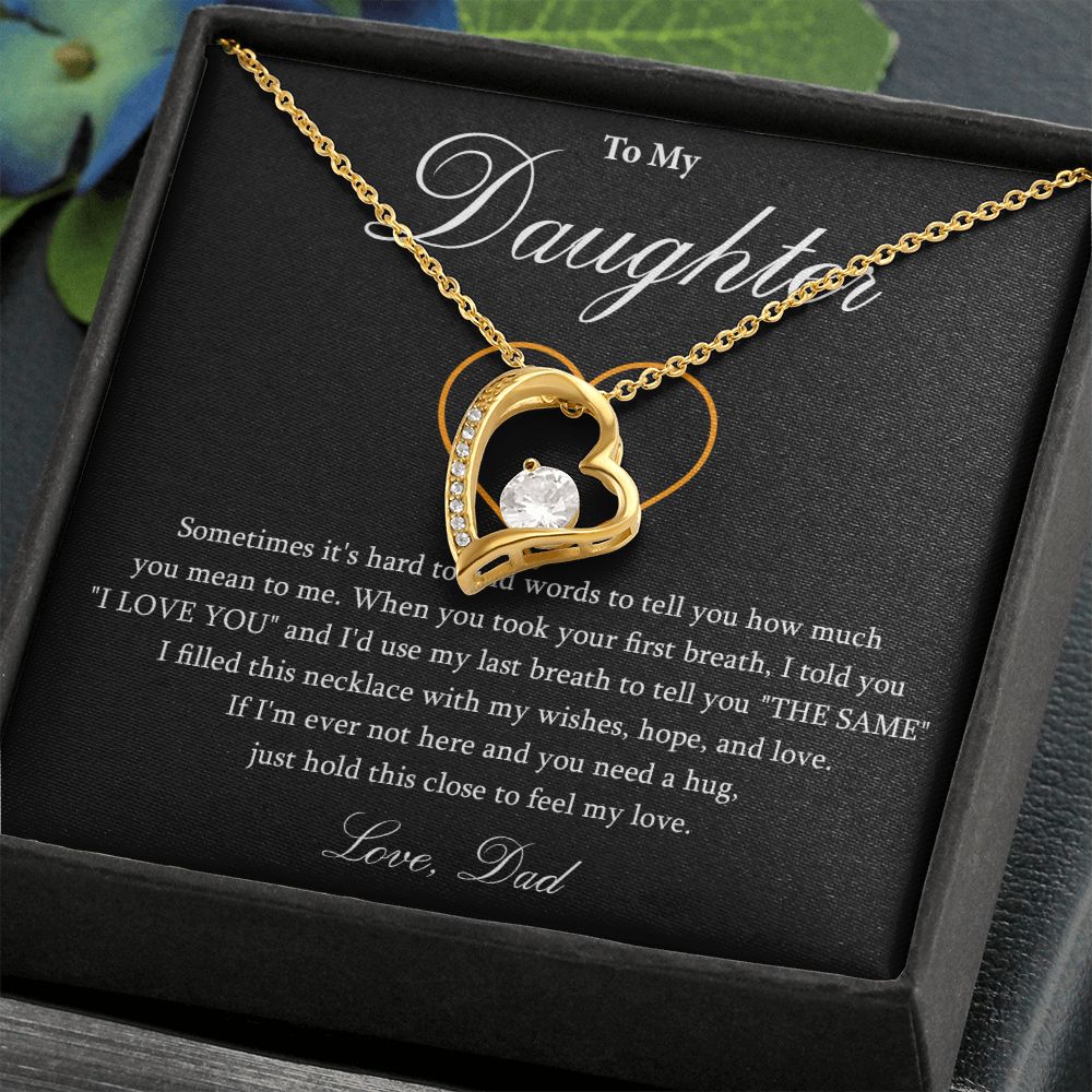 569C To My Daughter Necklace, Gift For Daughter From Dad, Daughter Father Necklace