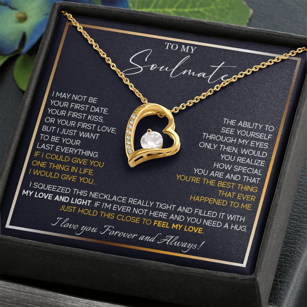 560C To My Soulmate Necklace, Couples in Love Gifts, Jewelry Romantic Gifts For Wife