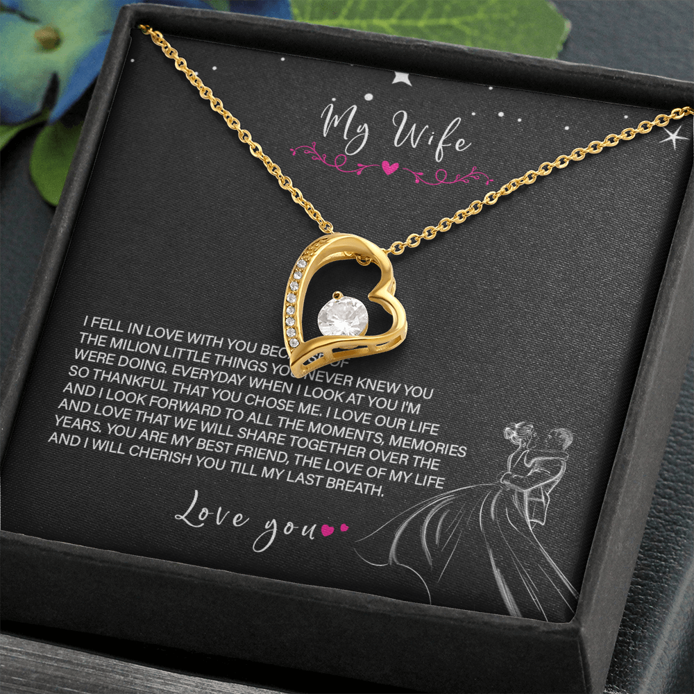 62C Love Necklace To My Wife, Gift for Her, Beautiful Wife Necklace From Husband