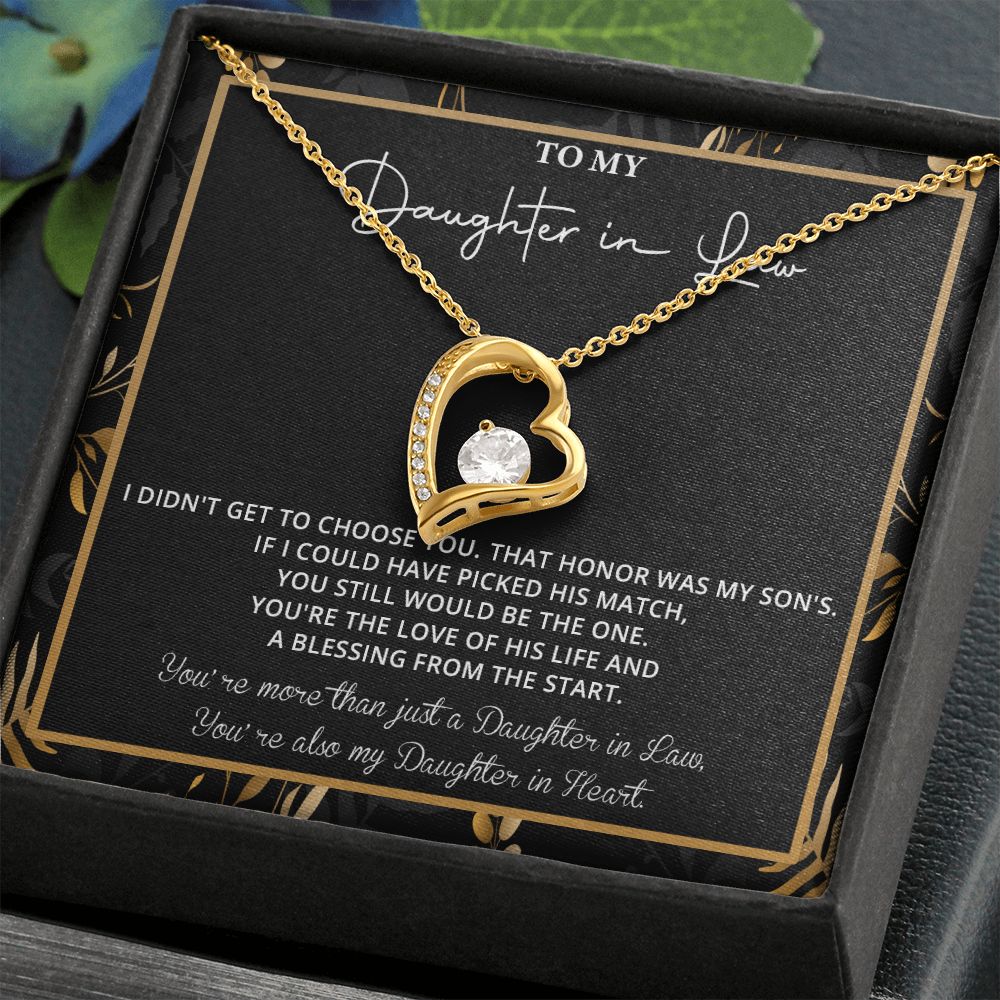 550C To My Daughter in Law Necklace, Daughter in Law Gift Necklace From Mother in Law