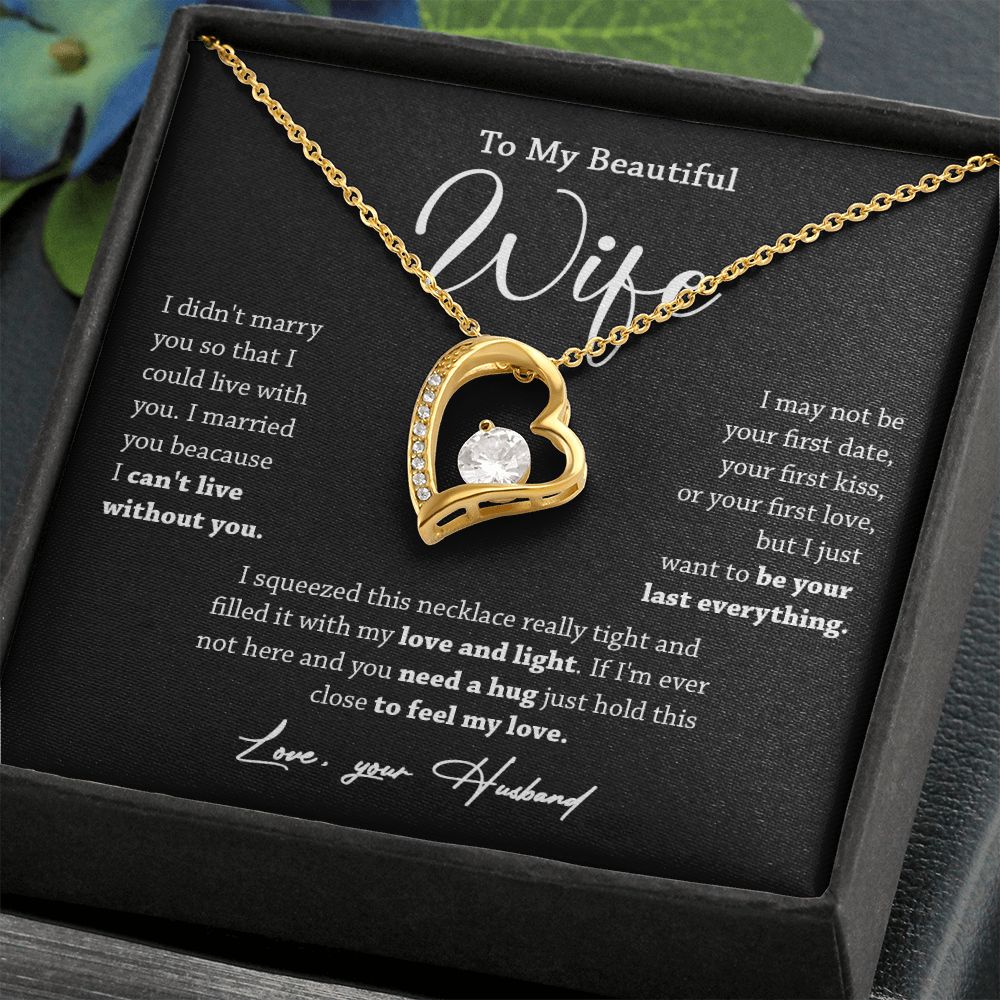 452C To My Wife Necklace, Valentine Gift For Her, Gift For Soulmate, Gift For Her