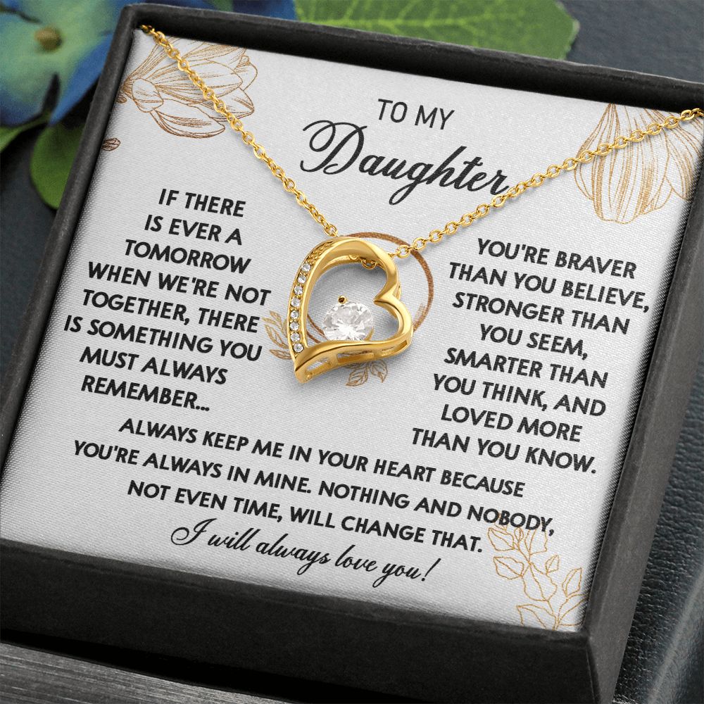 111C To My Daughter Necklace, Daughter Gift From Dad, Mom, Xmas Gift, Birthday Gift